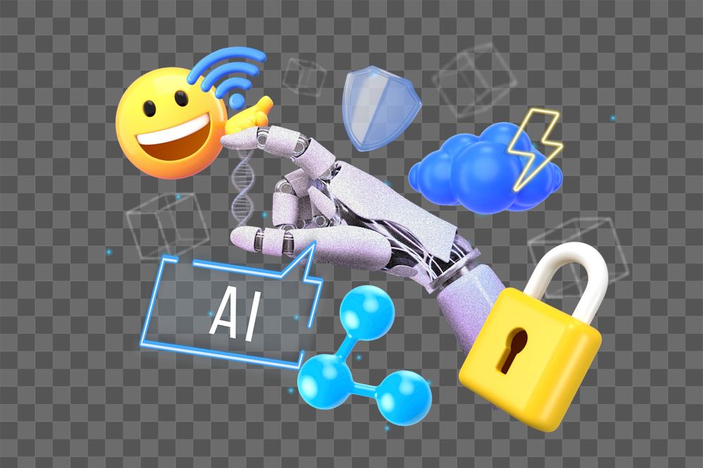 AI, artificial intelligence, editable word, 3D remix