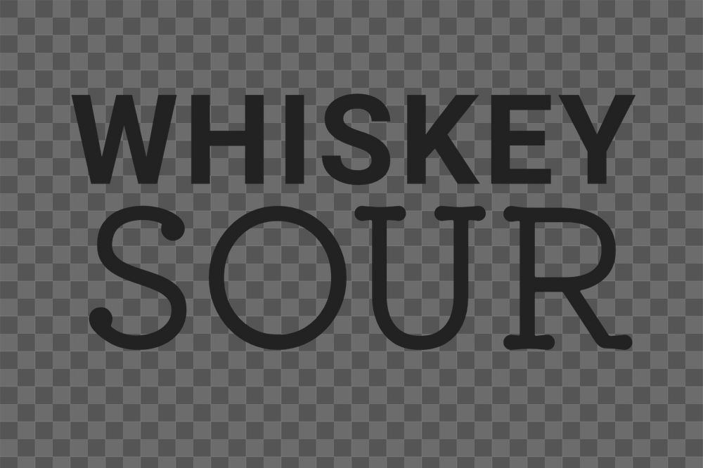 Whiskey sour text