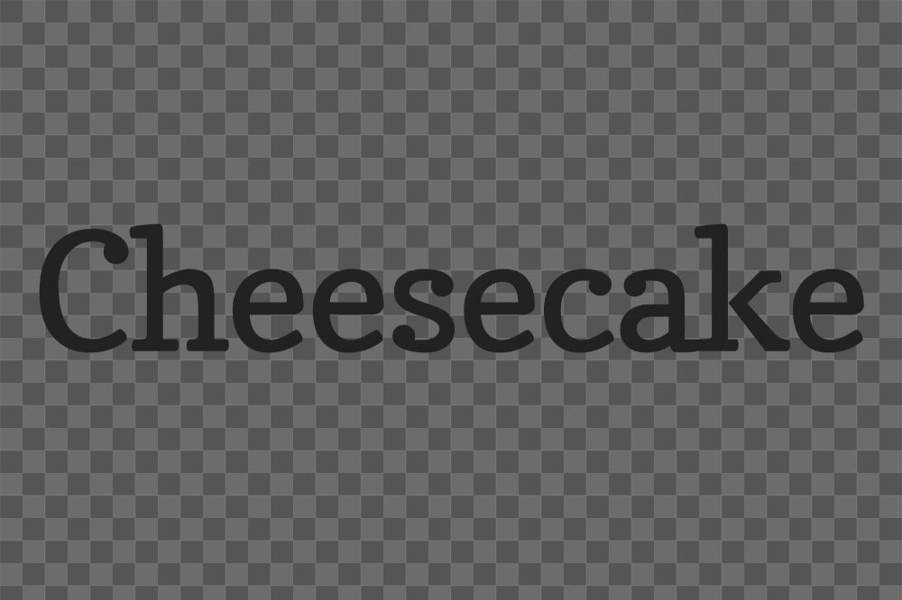 Cheesecake text