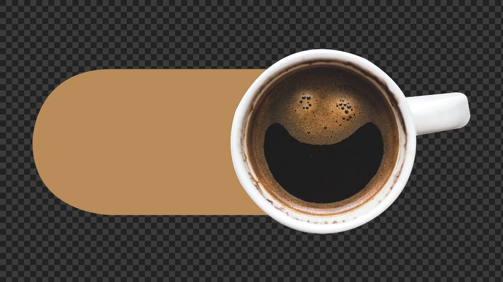 Coffee cup slide icon png, editable design