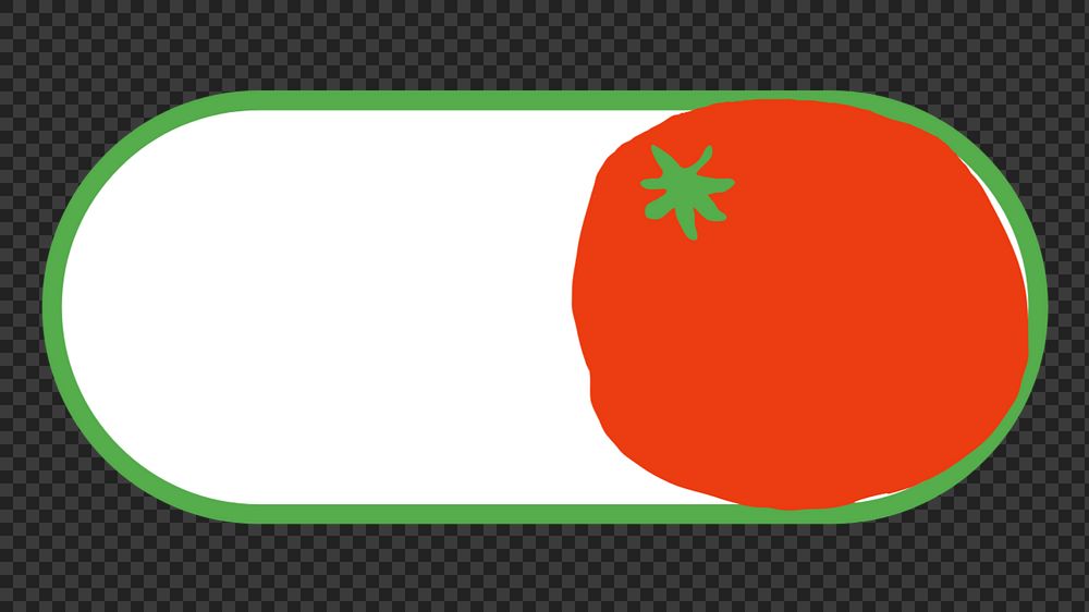 Tomato slide icon png, editable design