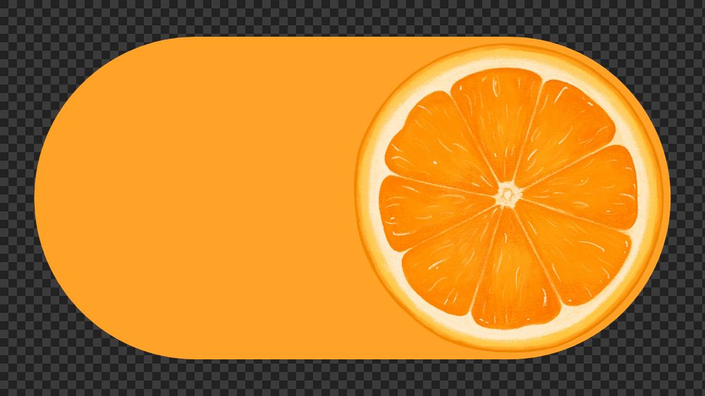 Orange slide icon png, editable design