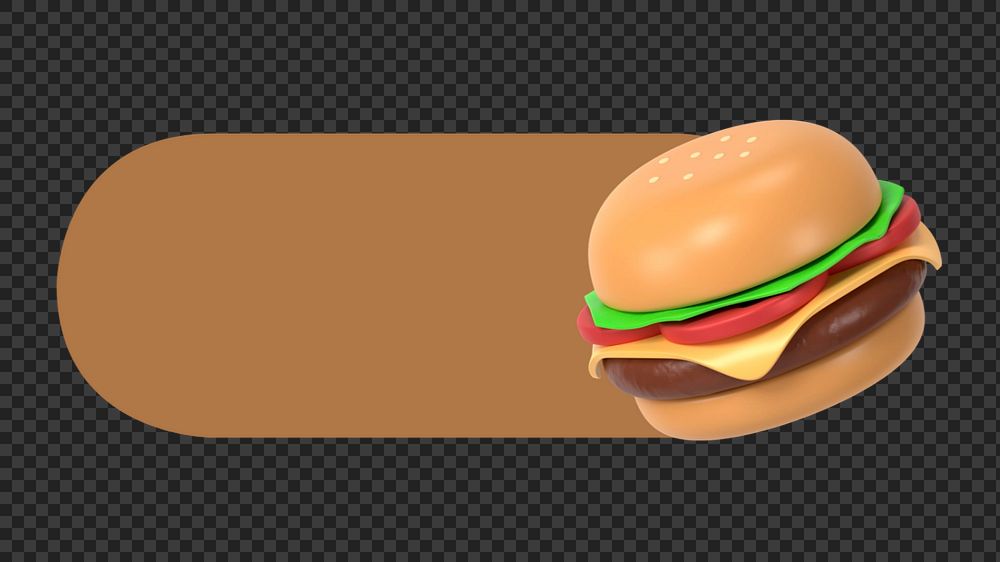 Hamburger slide icon png, editable design