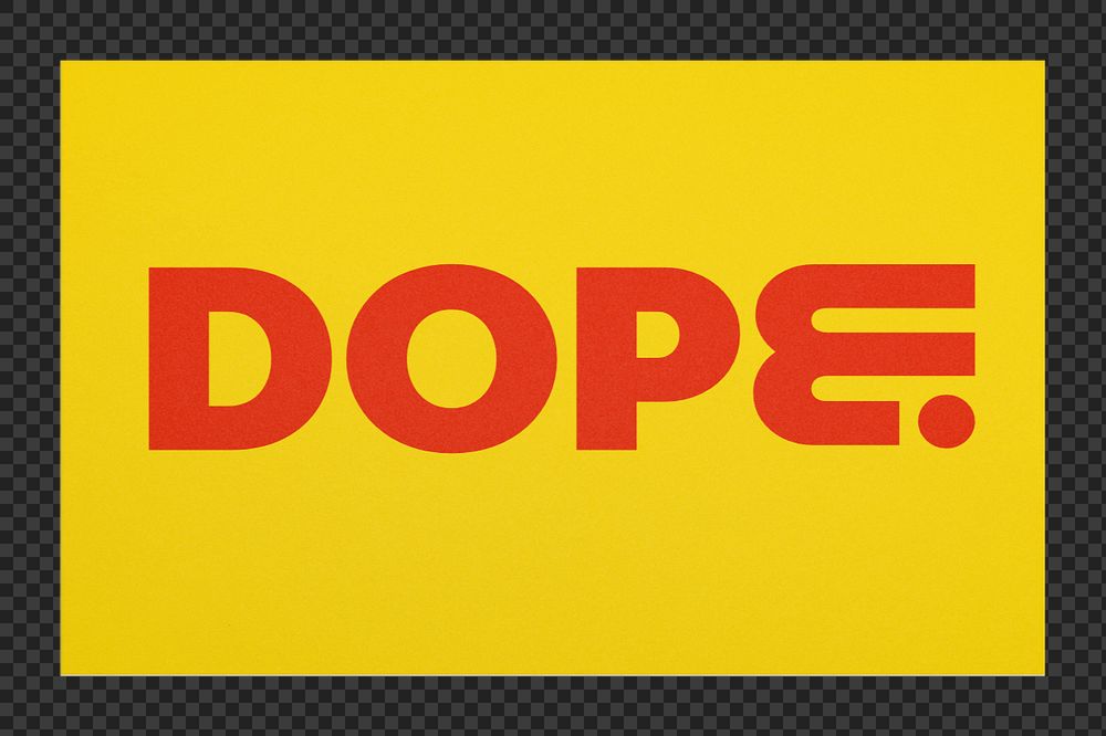 Business card mockup, colorful, funky design