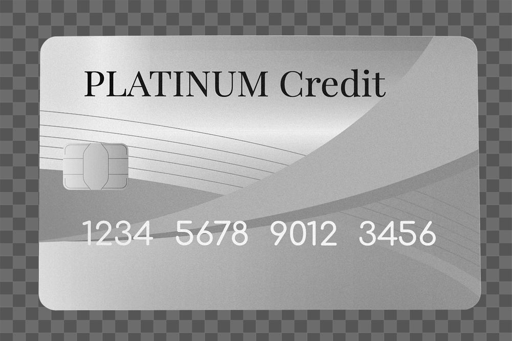 Credit card editable mockup, silver