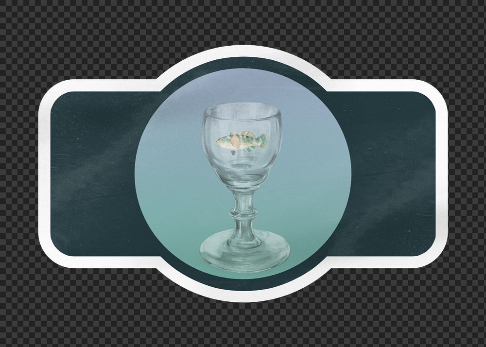 PNG badge sticker mockup element, transparent background