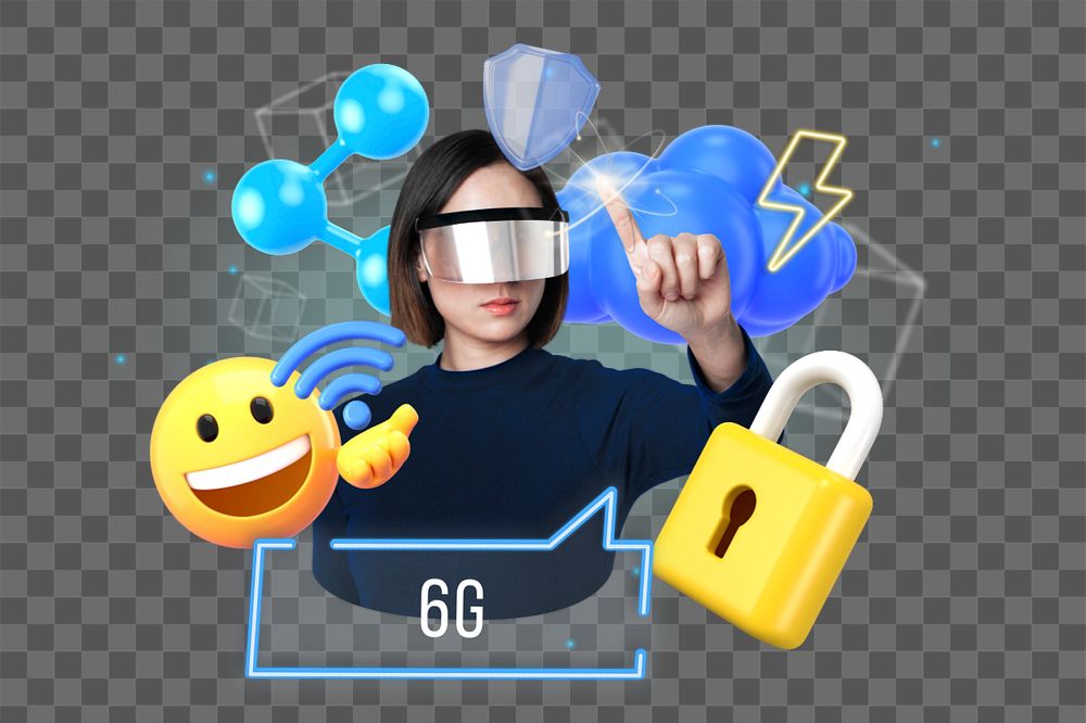 6g network, editable word, 3D remix