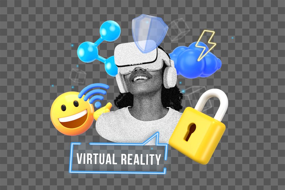 Virtual reality, VR, editable word, 3D remix