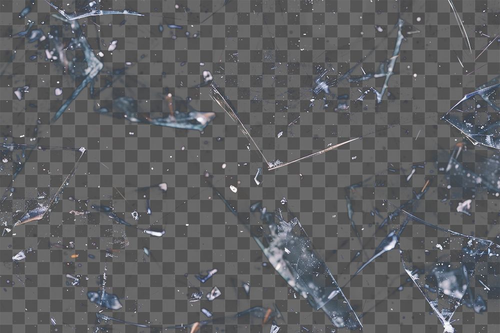 PNG Shattered glass abstract background