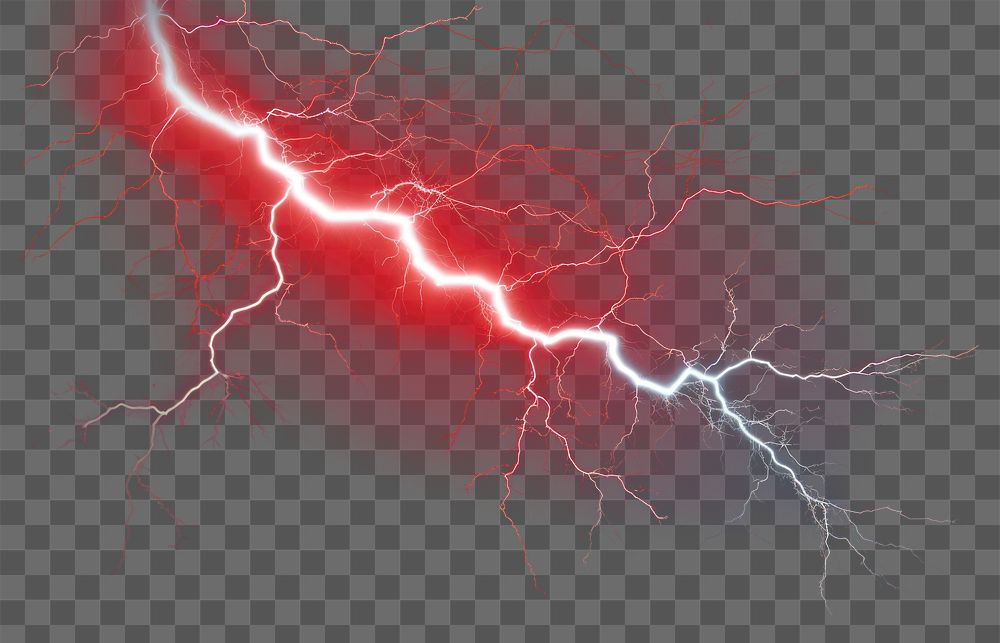 PNG electric lightning effect, transparent | Premium PNG - rawpixel