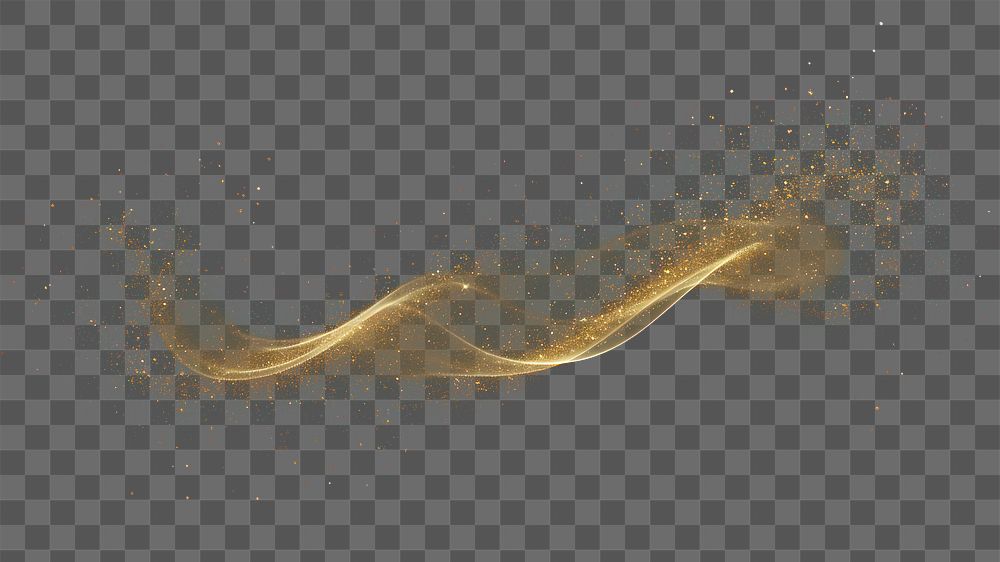 PNG Gold glitter flowing in the wind astronomy outdoors universe.