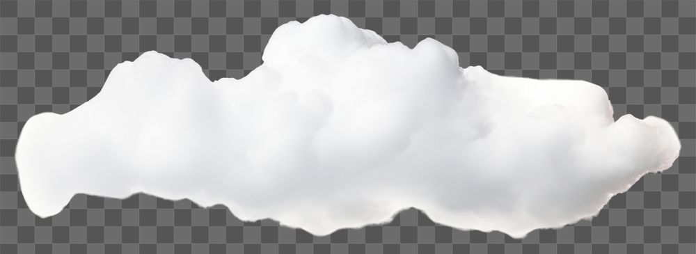 PNG Fluffy white cloud isolated