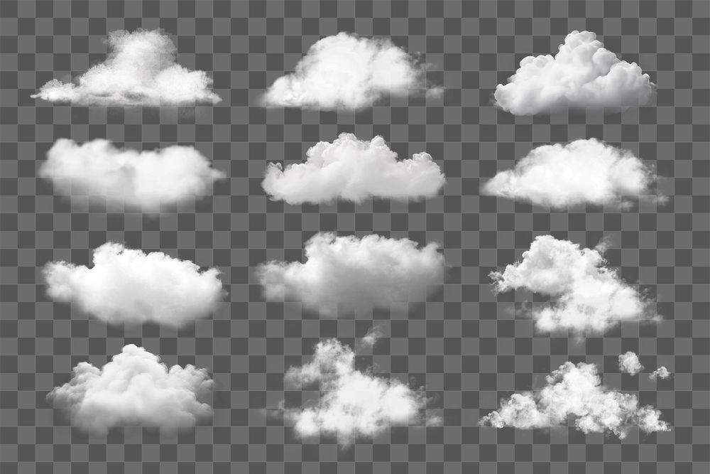 PNG white cloud effect