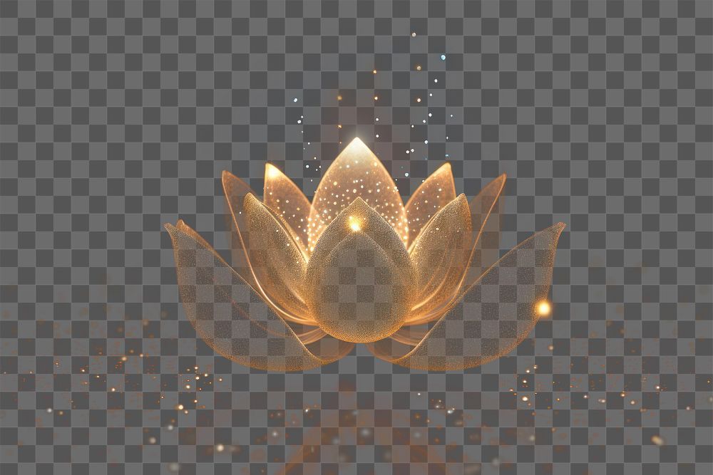 PNG Lotus flower sparkle light glitter outdoors nature night.