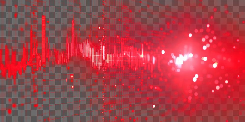 PNG Digital background lights design red.