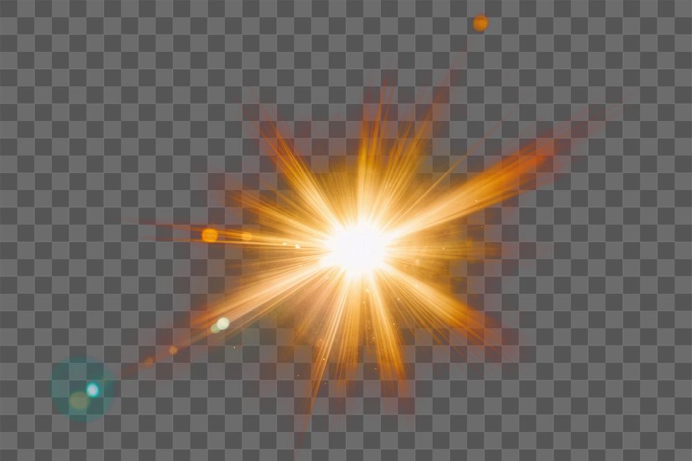 PNG Bright starburst in dark space