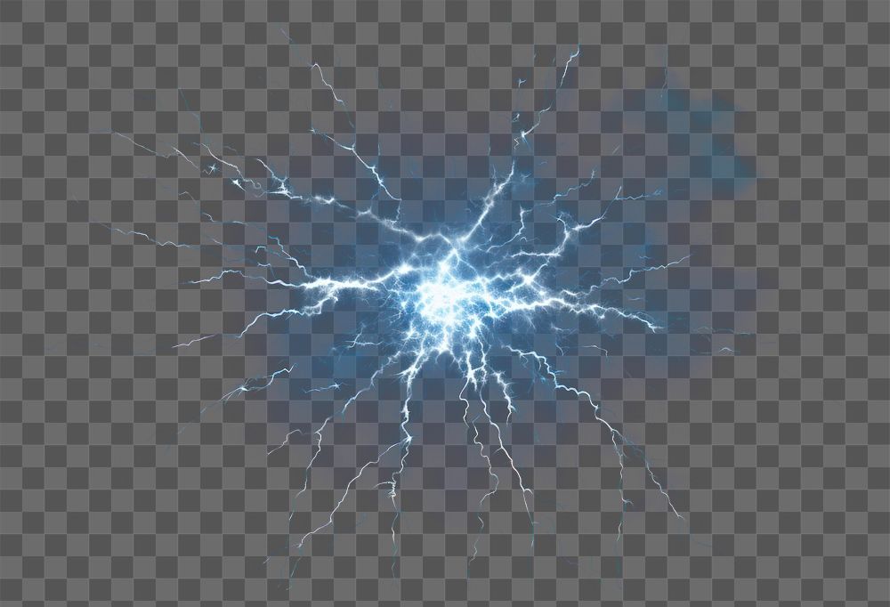 PNG Glowing lightning electrifies background thunderstorm electricity.