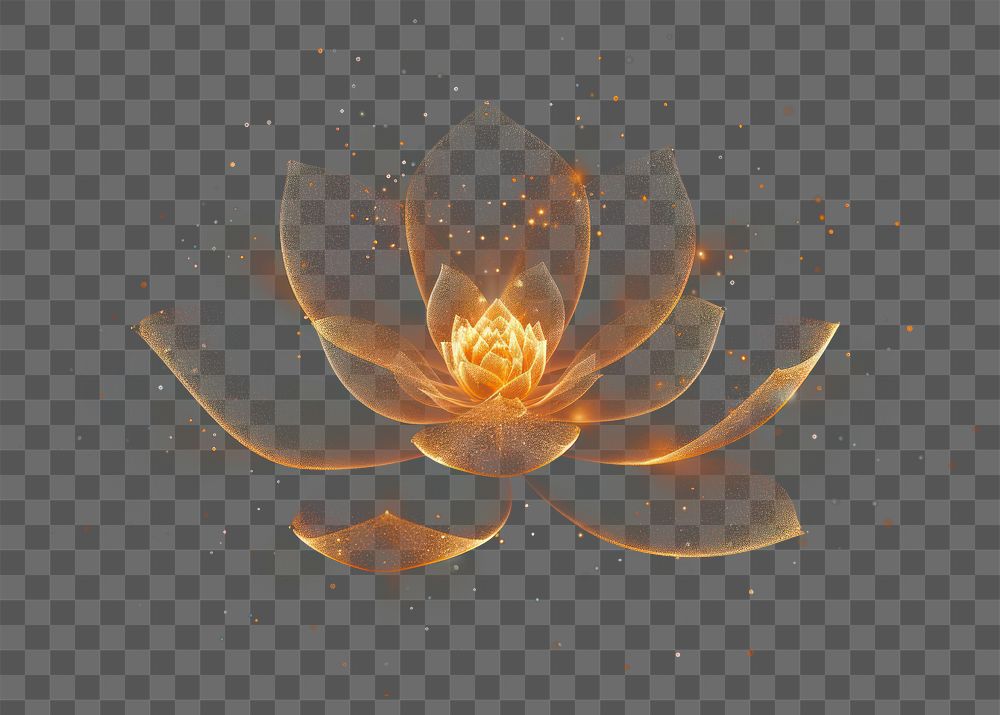 PNG Light orange lotus flower outdoors pattern nature.