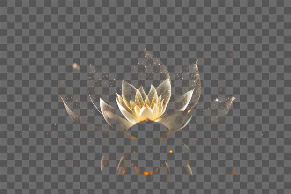 PNG Starry lotus light nature flower.