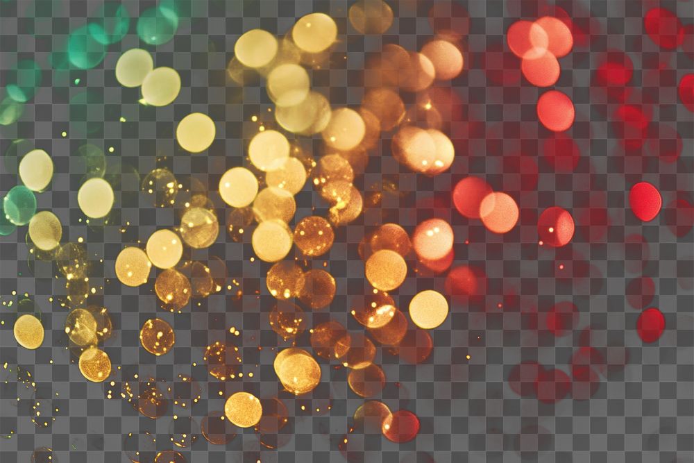 PNG Gold glitter confetti bokeh background lights accessories.