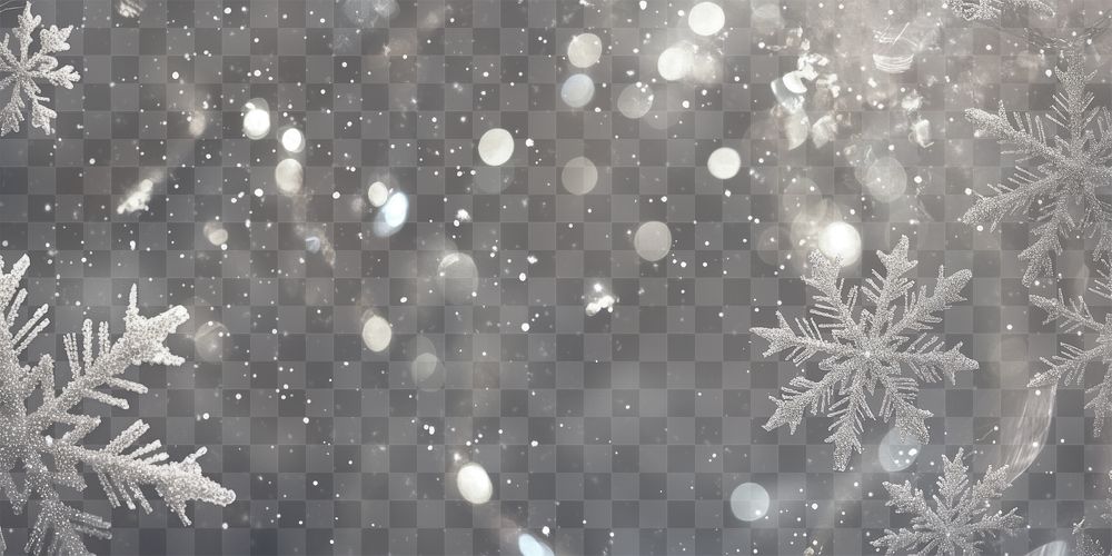 PNG White snowflakes pattern background bokeh chandelier.