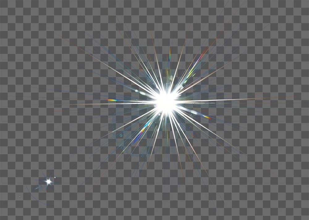 PNG Bright starburst on dark background