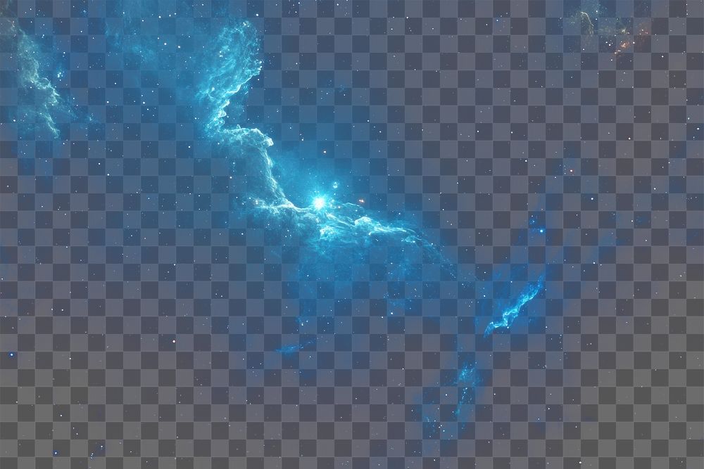 PNG Dark blue wallpaper nebula space background.