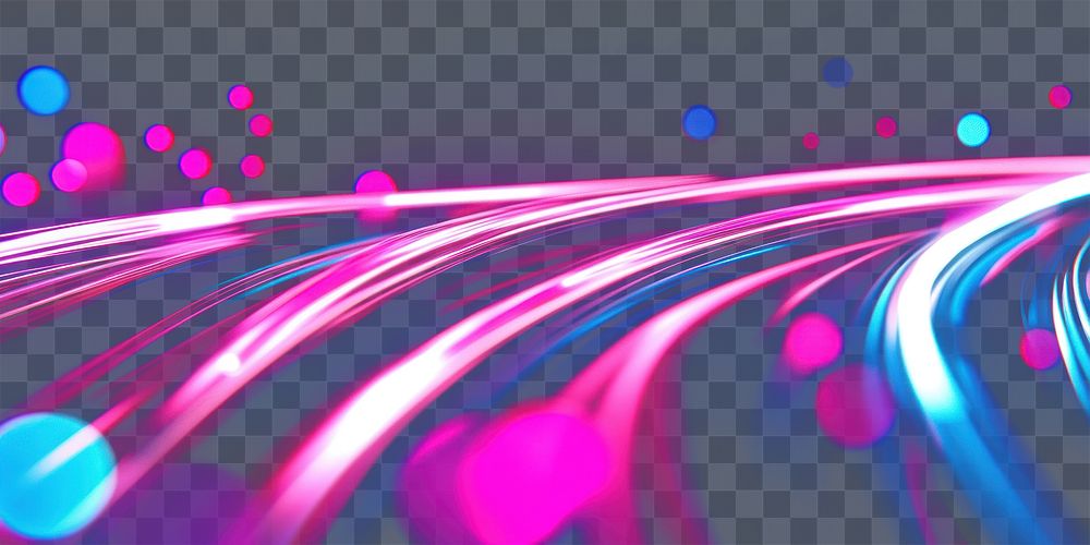 PNG Abstract line futuristic light neon background.