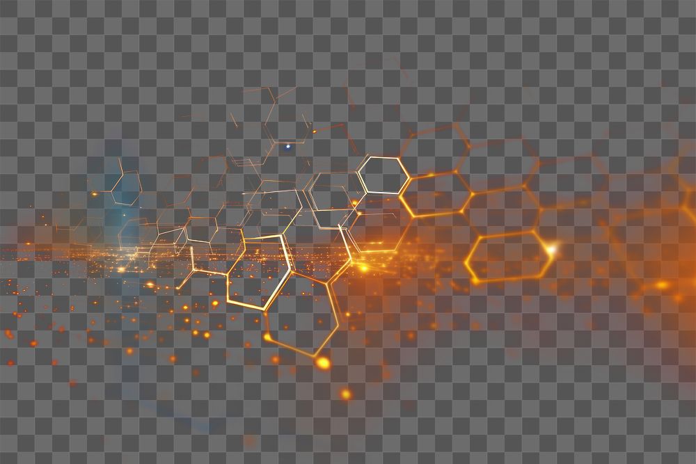 PNG Hexagon light backgrounds technology.