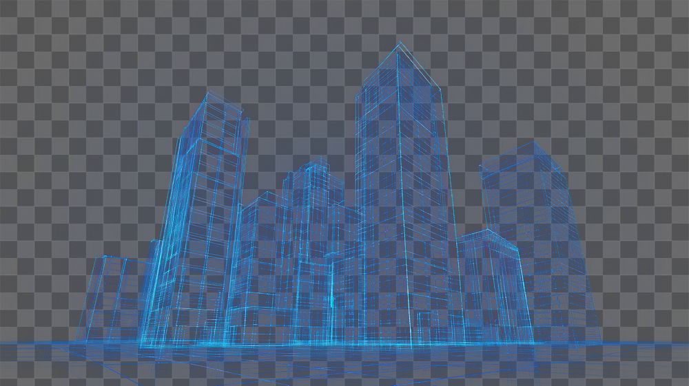 PNG Digital construction buildings architecture cityscape blueprint.