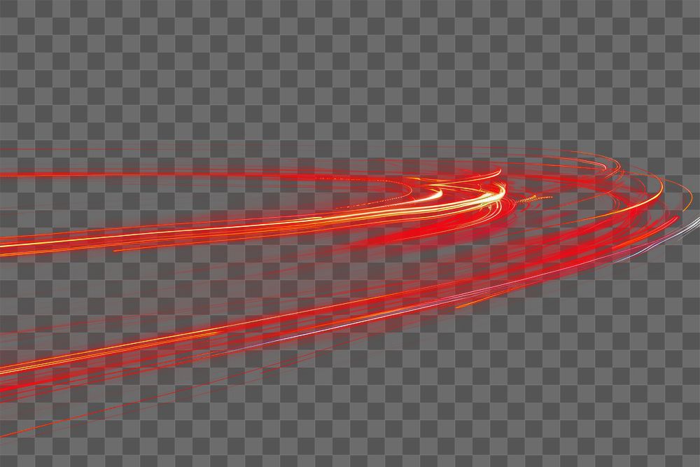 PNG Speed tail light background effect night.