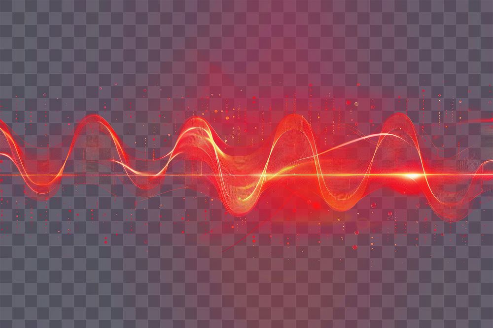 PNG A digital sound wave background light art.