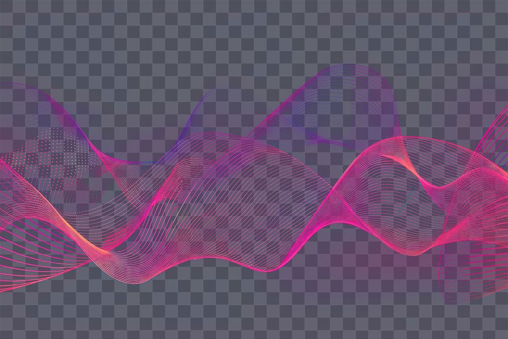 PNG A digital sound wave purple background pink.