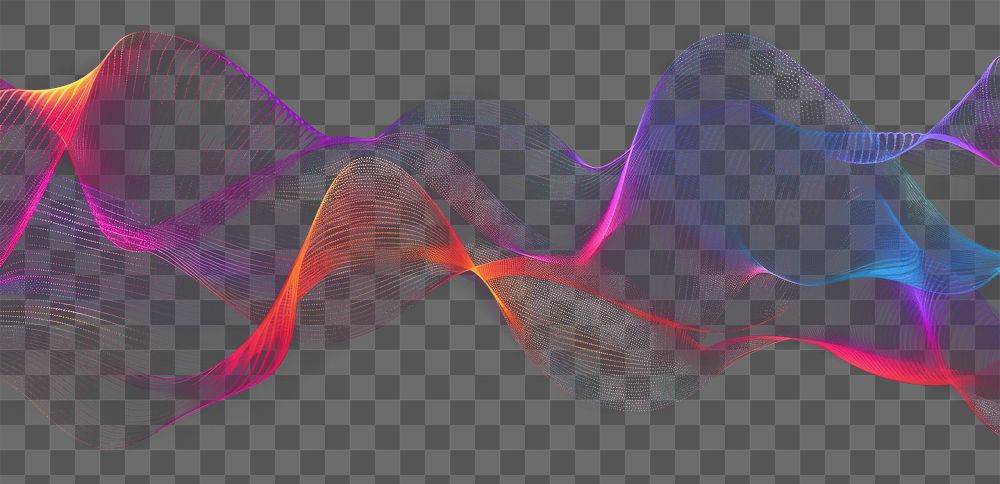 PNG A digital sound wave background backdrop pattern.