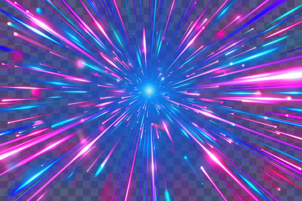 PNG Speed motion effect lights futuristic background.