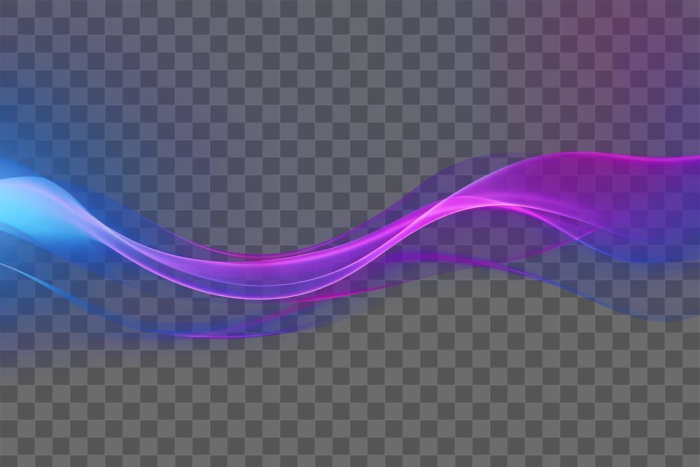 PNG  Purple and light blue neon wave background smoke backgrounds futuristic. 