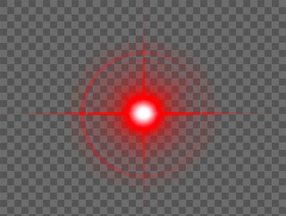 PNG An isolated red blink light effect flare background outdoors.