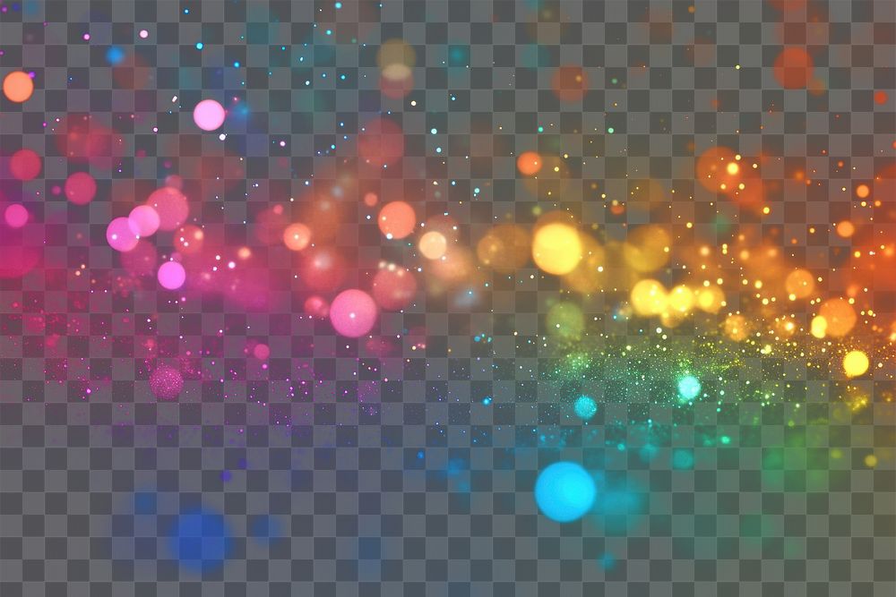 PNG Light effect with a rainbow-colored lights background effects.