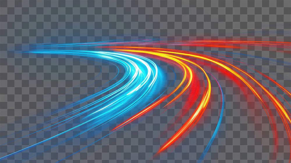 PNG Abstract motion blur light abstract effect.