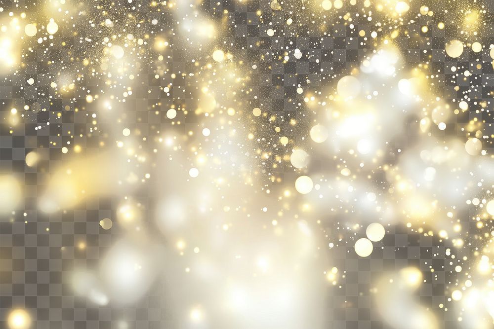 PNG Abstract blurred background with bokeh lights in beige and gold colors abstract glitter shiny.