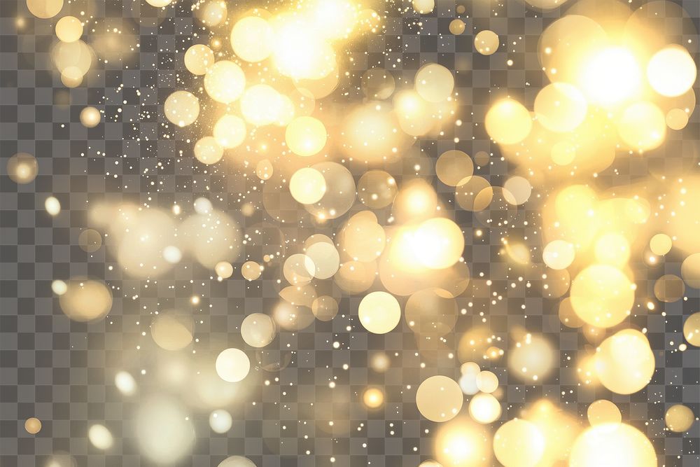 PNG Abstract blurred background with bokeh lights in beige and gold colors abstract festive abstract lights.