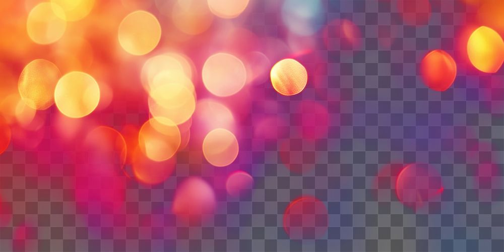 PNG Colorful light small bokeh lights background blurred.