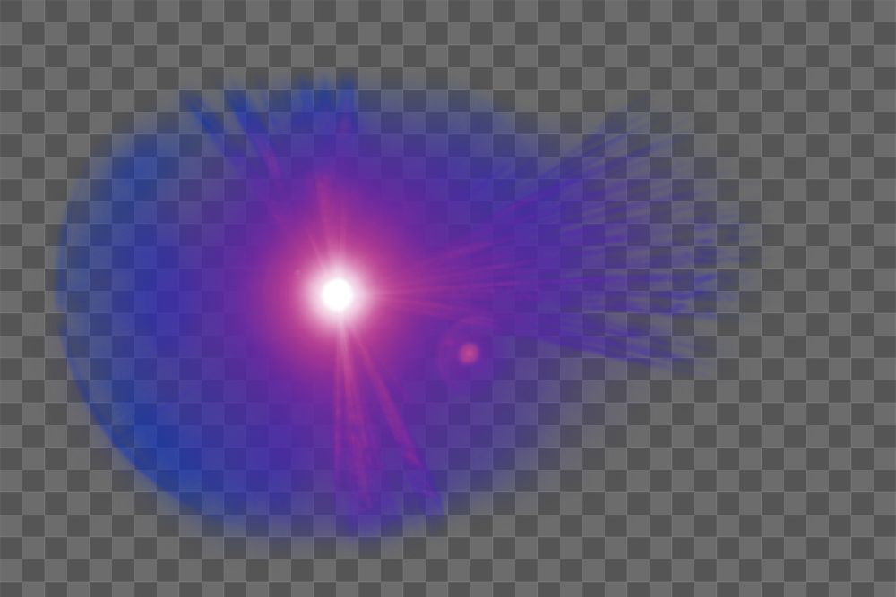 Pink lens flare effect design element