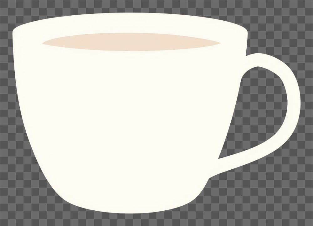 PNG  Illustration of a simple coffee cup drink mug refreshment.