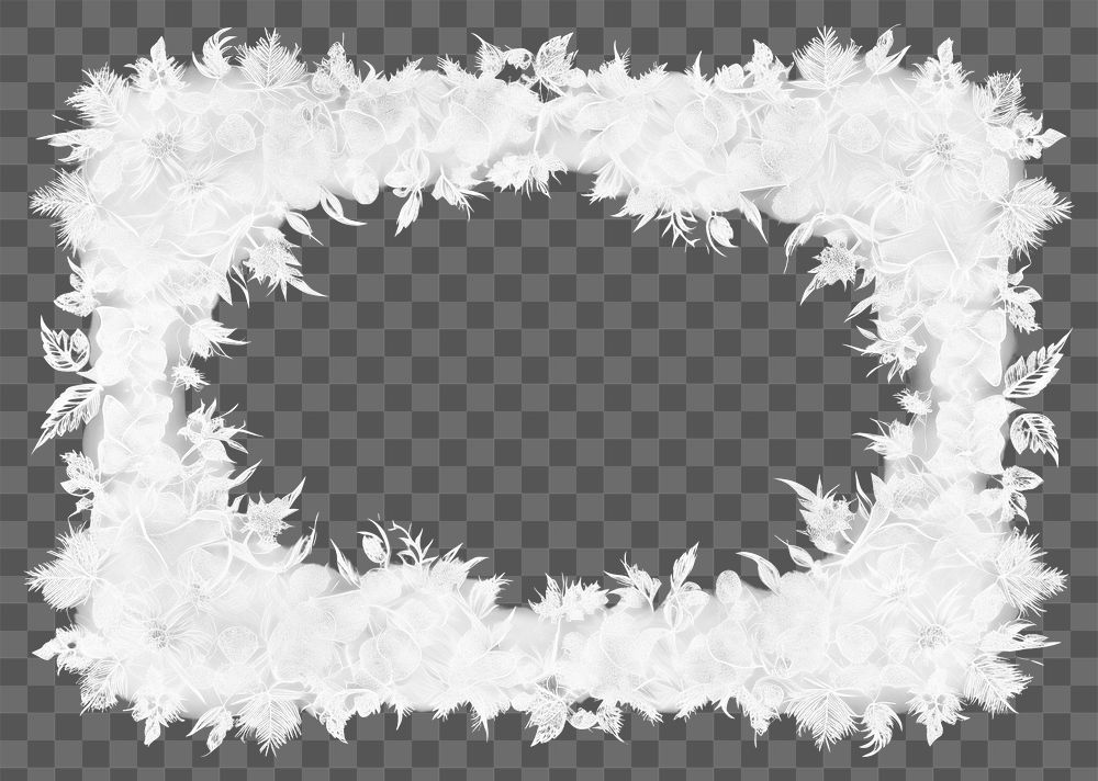PNG White frame backgrounds monochrome.