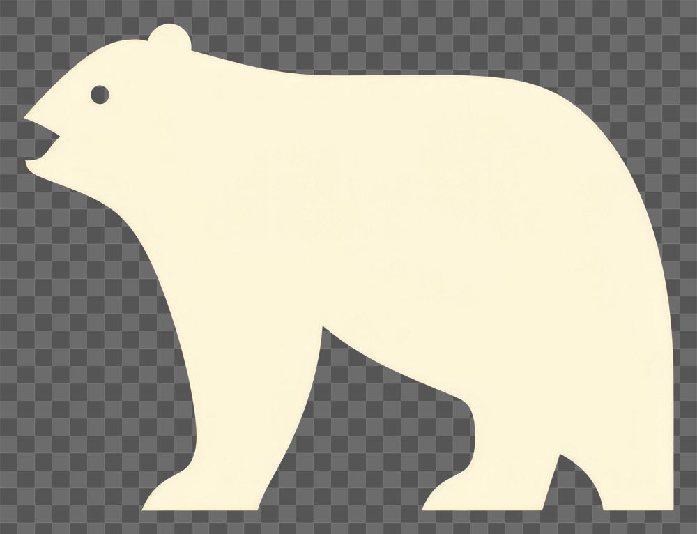 PNG  Bear icon wildlife animal mammal.