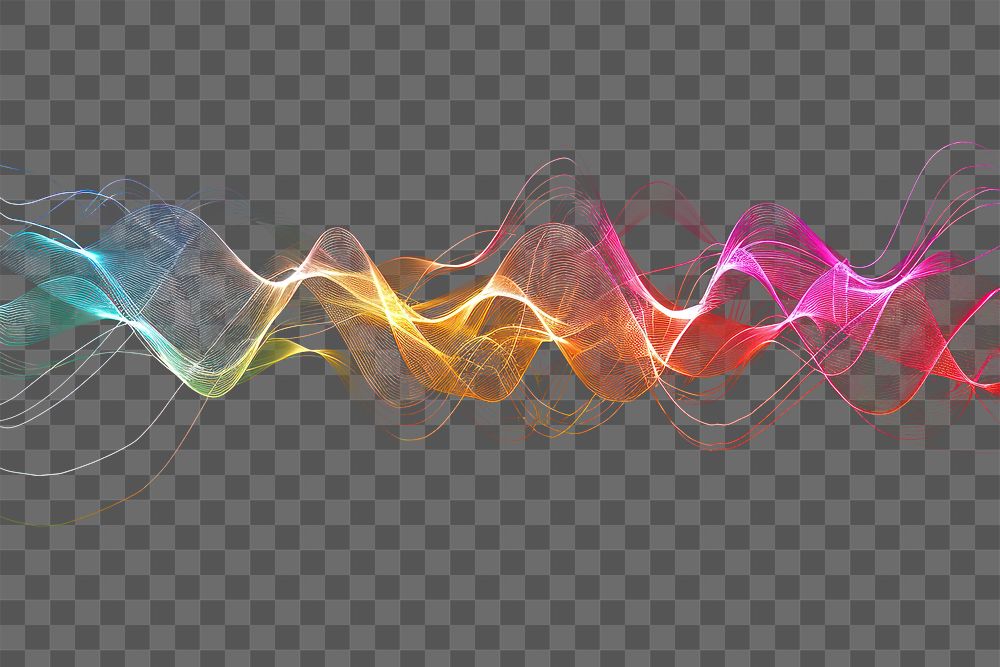 PNG Digital sound wave light backgrounds technology.