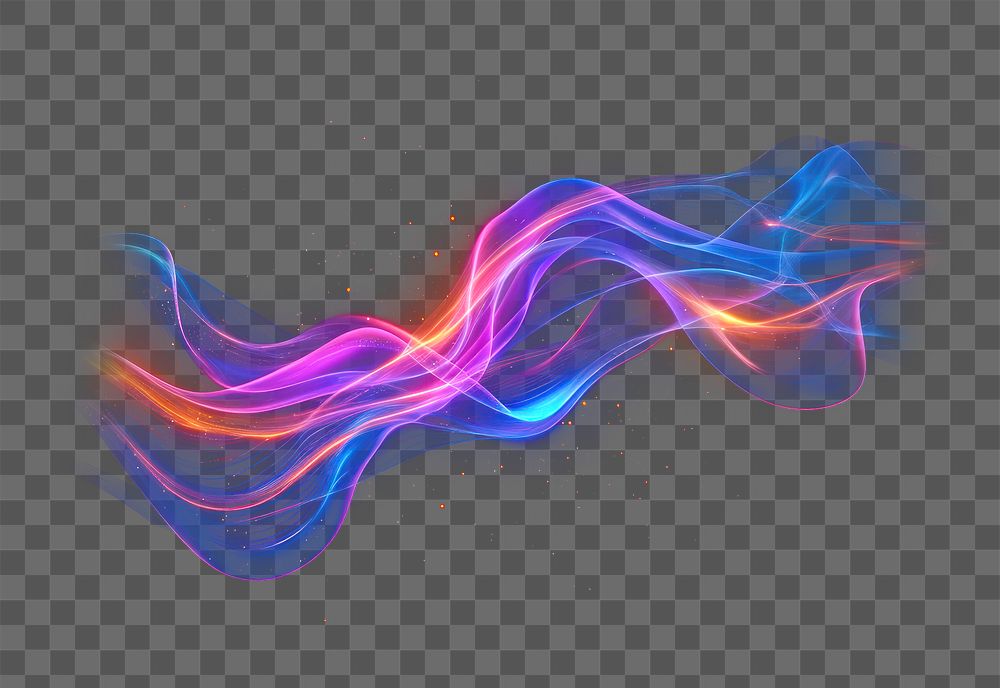PNG Light effect in liquid shape backgrounds technology pattern.