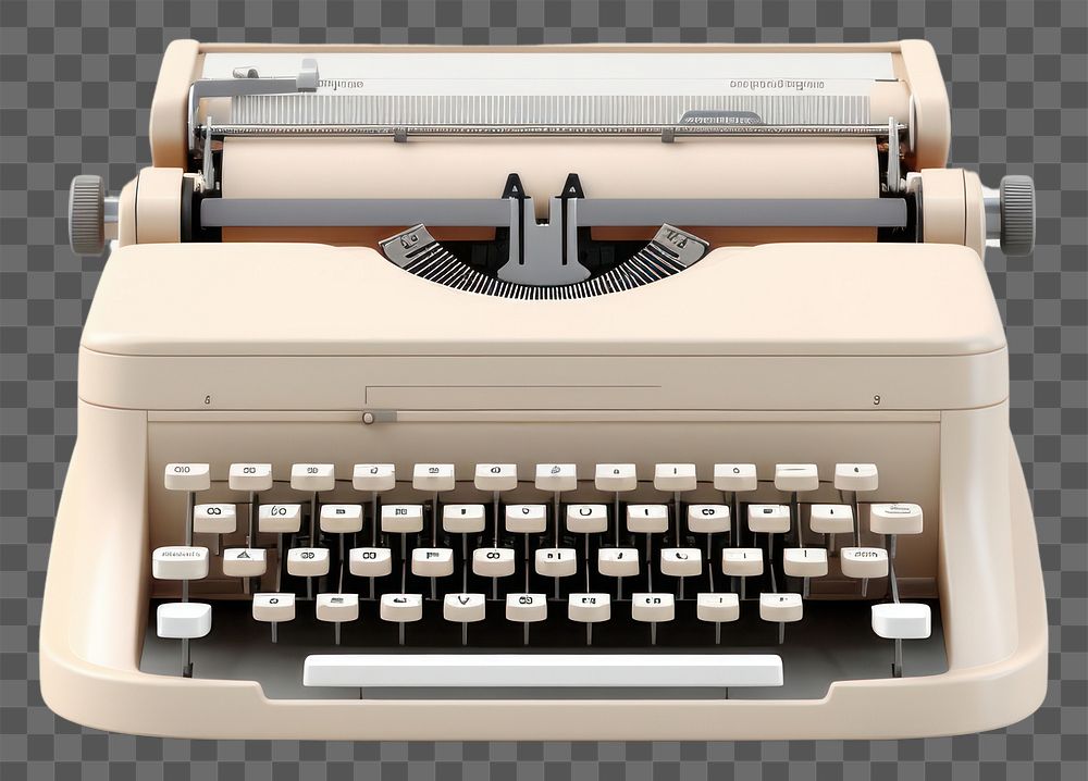 PNG Typewriter computer white background electronics. AI generated Image by rawpixel.