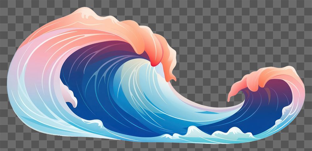 PNG Wave nature sea creativity. AI generated Image by rawpixel.